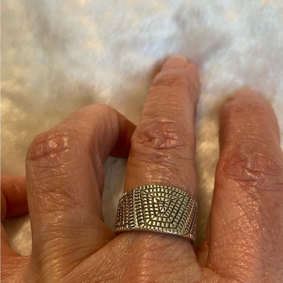 ☘️ELGIN TOM NAVAJO STERLING SILVER MAZE RING - Picture 3 of 4
